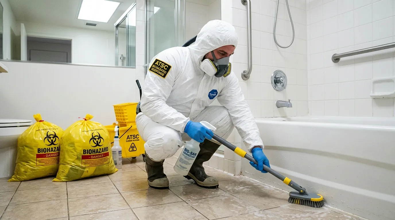 Decontamination equipment deployed for Blood Cleanup in Cedar Grove